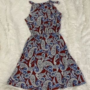 Banana Republic Causal Paisley Halter Dress